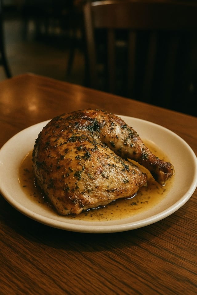 Herb-Roasted Chicken.